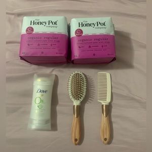Hygiene Bundle $35 Value (Deodorant, Two Packs of Honey Pot Pads, Mini Brushes)